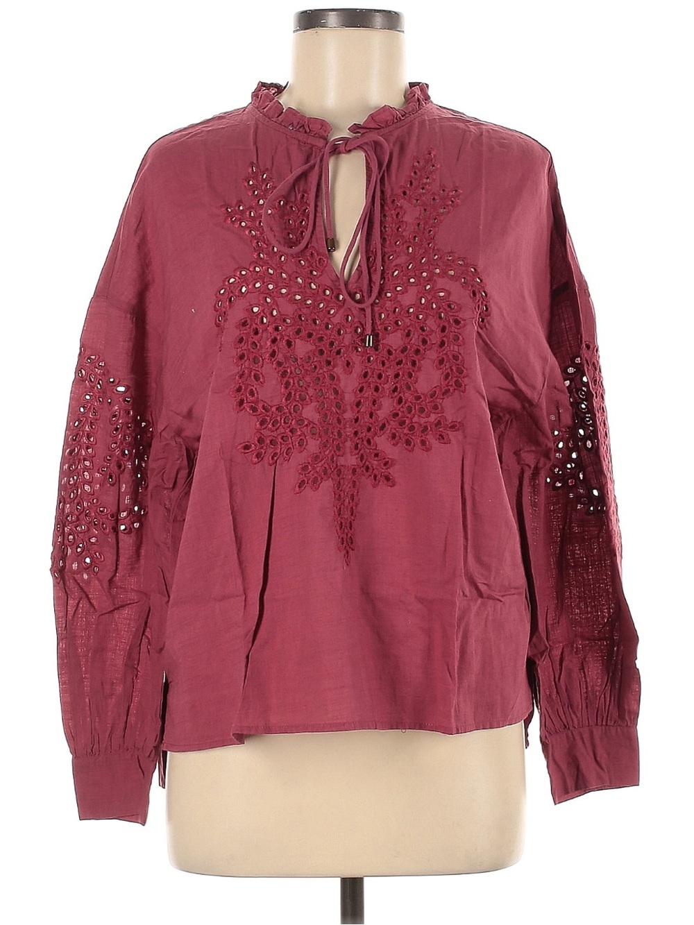 Zara boho long sleeve top size M